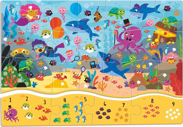 Produktbild Ludattica 123 Puzzeln und Lernen - Meer (25 Teile)