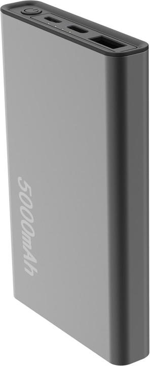 Qualo Recycling power bank 5000 mAh 12W gray QRPB5-12-18 (5000 mAh, 12 W)