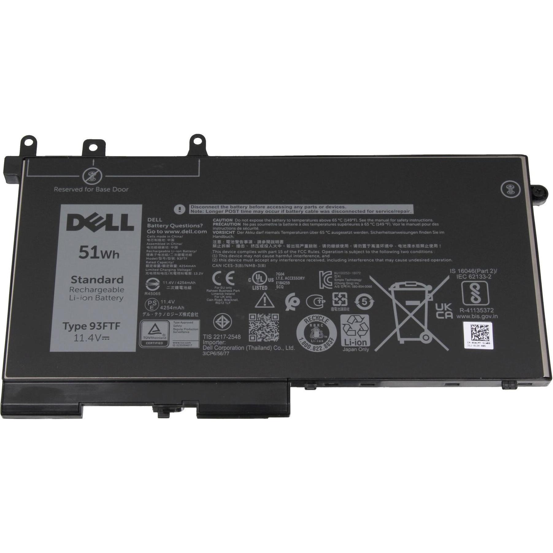Dell 83XPC (3 Zellen, 4254 mAh), Notebook Akku