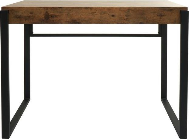 Actual product image Mendler Console table HWC-L53, metal 80x100x54cm - dark wild oak (80 x 100 x 54 cm)