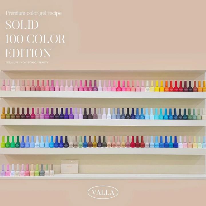 Produktbild Valla Solid 100 Non-Wipe Color Collection 100pcs/set