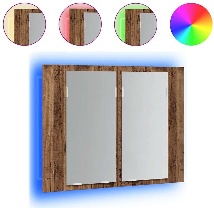 Produktbild vidaXL LED-Spiegelschrank (60 x 12 x 45 cm)