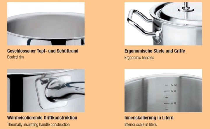 Produktbild Spring Cristal (16 cm, Kochtopf, Edelstahl)