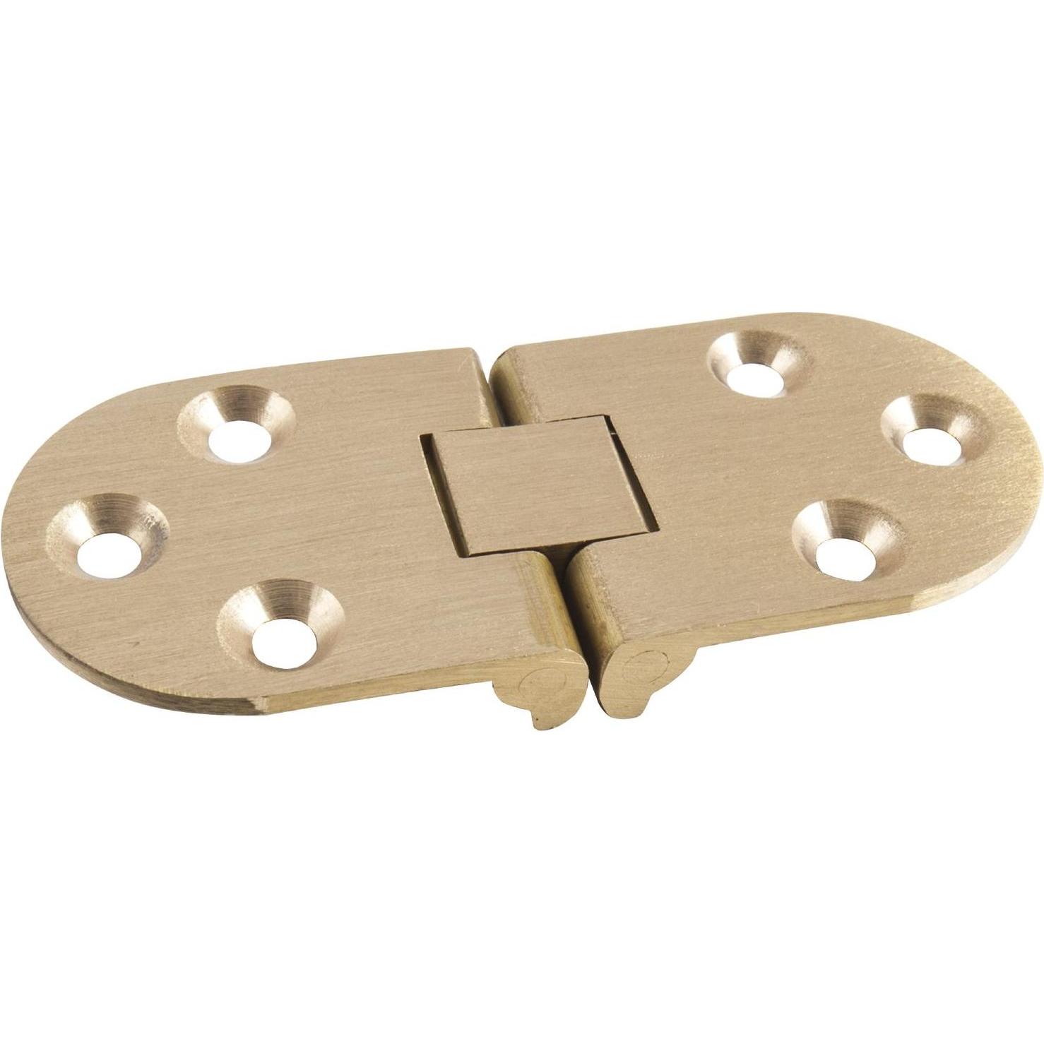 Siso, Möbelscharnier, Tischscharnier, 30x72 mm, ÖW 180°, Messing geschliffen