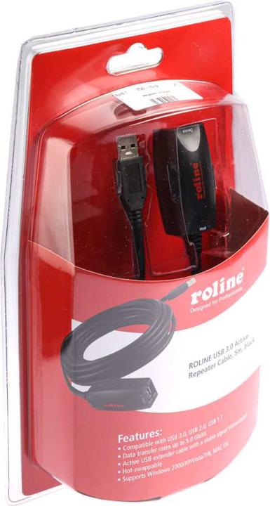 Produktbild Roline Signalverstärkerkabel USB 3.0 (5 m, USB 3.2 Gen 1)