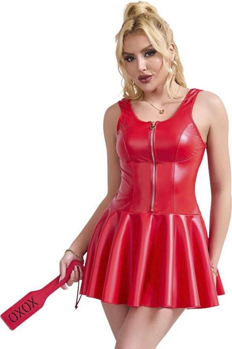 Produktbild Subblime - 957698 LEDERKLEID MIT HERZ-REISSVERSCHLUSS, ROT, L/XL (L)