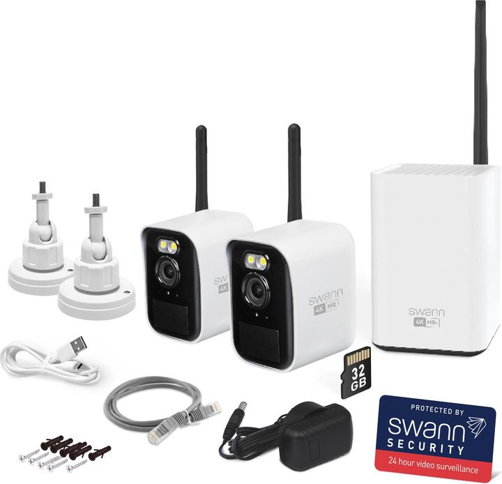 Actual product image Swann MaxRanger4K Mini Wireless Kit mit 2 Kameras (3840 x 2160 pixels)