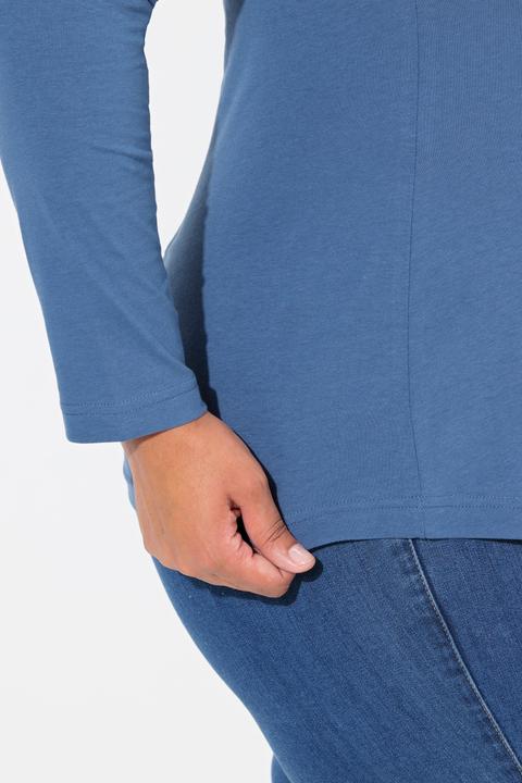 Produktbild Ulla Popken Shirt, Rollkragen, Slim, Langarm (58)