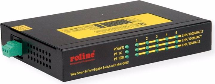 Roline Switch Gigabit Ethernet Ind., 6x (8 Porti)