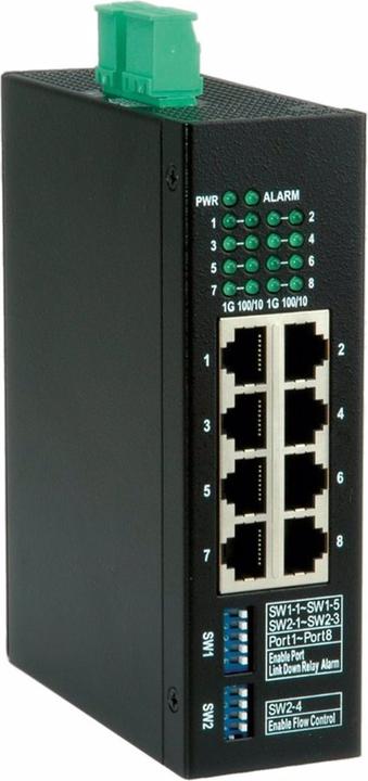 Produktbild Roline Gigabit Ind.Switch (8 Ports)