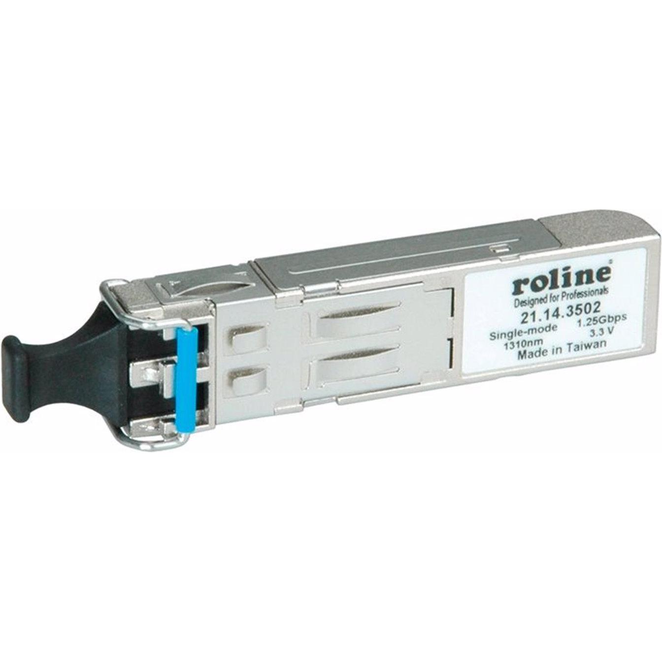 Roline Mini-GBIC LX/LC, Transceiver, Silber