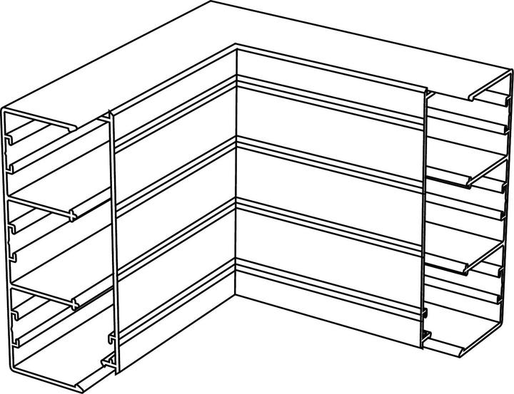 Schneider Electric SE 5440120 FED Canal Angle intérieur avec cache 100/34 Aluminium anodisé naturel Type :