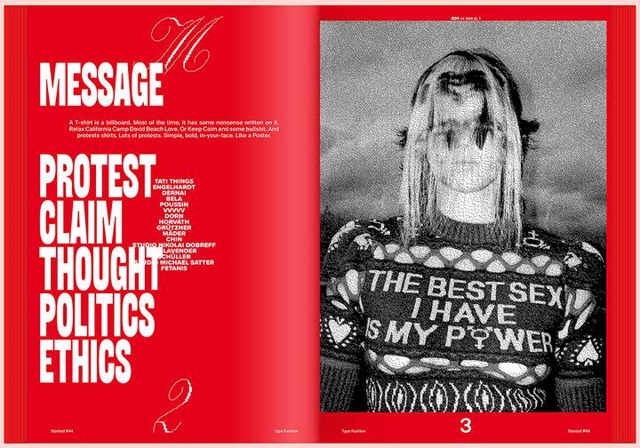 Actual product image Slanted Magazine #44 - TYPE FASHION (German, Slanted Publishers, Julia Kahl, Lars Harmsen, 2024)