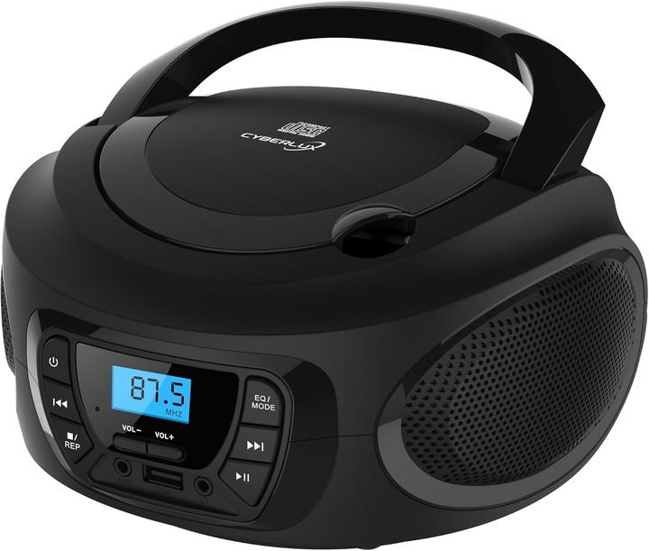 Cyberlux Tragbarer CD-Player mit Radio und USB-Anschluss