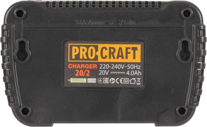Produktbild Procraft 20/2 Doppel Ladegerät 20 V für Li-Ion Akkus 2 A (20 V)