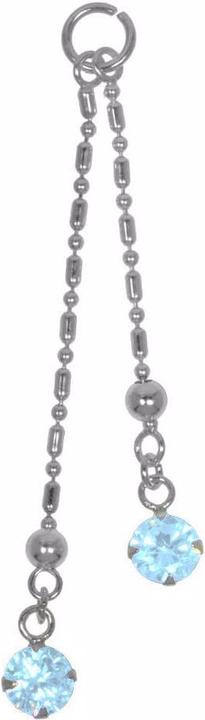 Produktbild Bijouteria Bauchpiercing-Anhänger (Kristall, Silber 925)