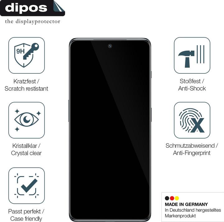 Dipos 6x Pellicola Protettiva Trasparente Per OnePlus Nord, Più Piccola Del Vetro Per Schermi Curvi, Made In Germany
