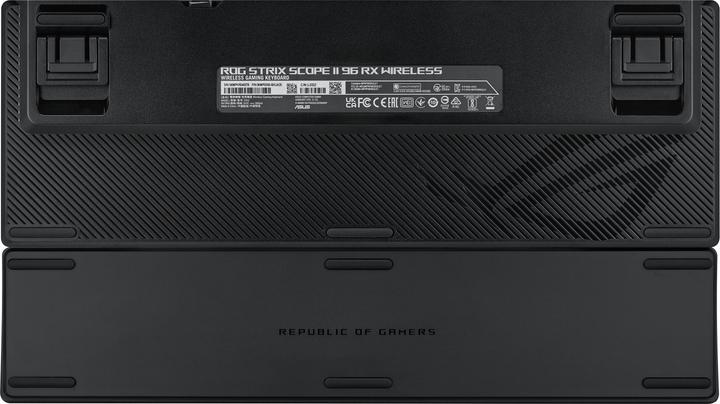 Actual product image ASUS Keyboard ROG Strix Scope II 96 RX Wireless BLK (DE, Wireless, Cable)