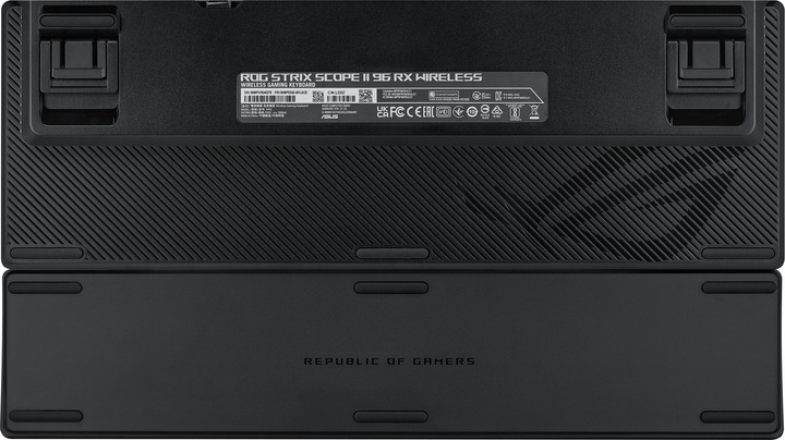 Produktbild ASUS Tastatur ROG Strix Scope II 96 RX Wireless BLK (DE, Kabellos, Kabelgebunden)