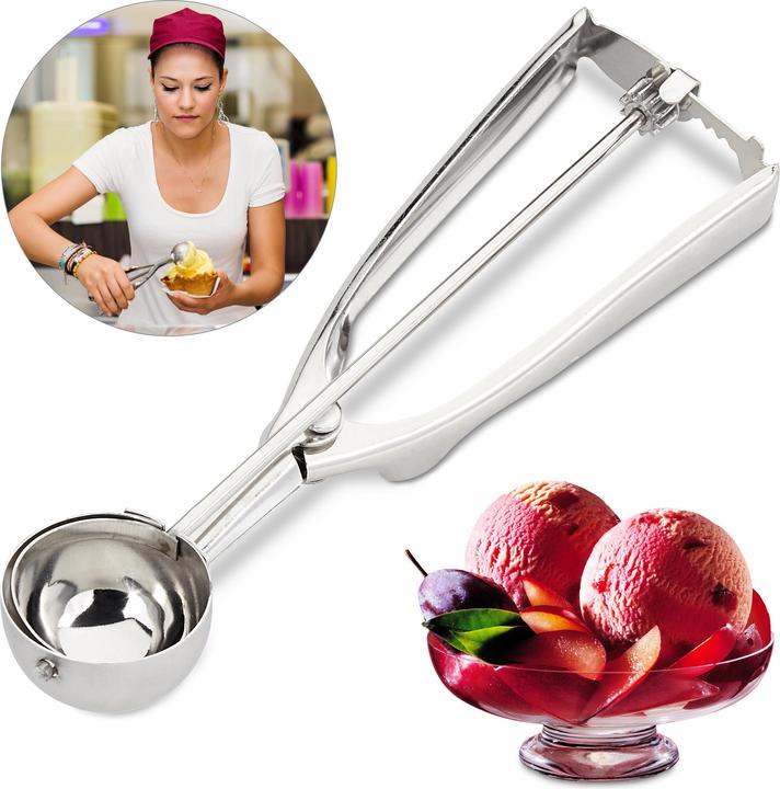 Image du produit Relaxdays Cuillère pour glace et fruits, inox (Boules de glace)