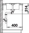 Produktbild Blanco FAVUM 45 S (86 cm, 43.50 cm)