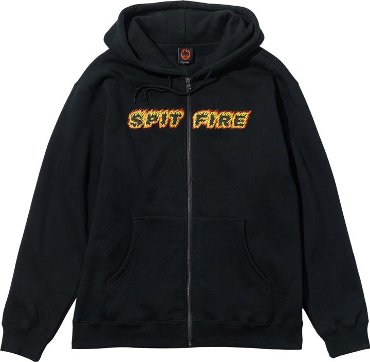 Image du produit Spitfire Sweat à capuche zippé Flames Script (S)