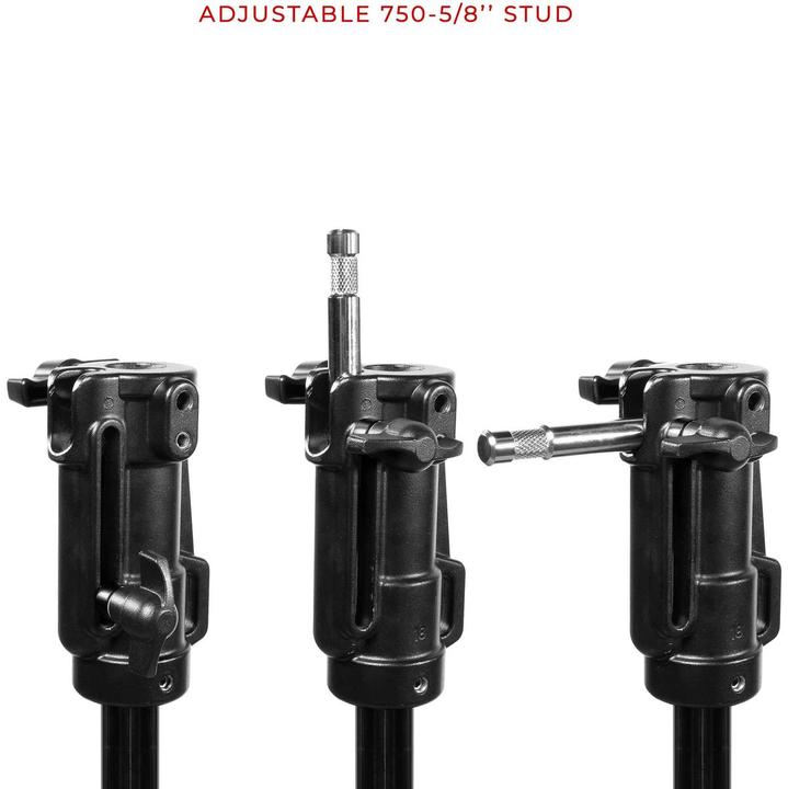 Actual product image Shape Low Boy Double Riser Stand Black/Chrome 6'9" (Metal)