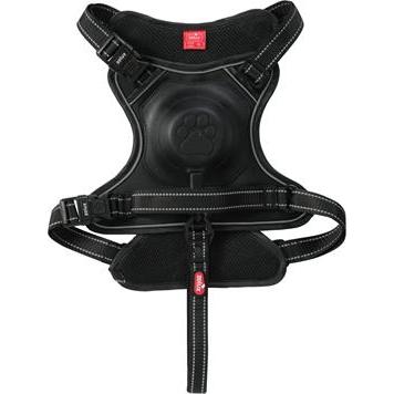 Harnais et laisse enrouleur intégré - ZOLUX - XL - Noir - Pour chien jusqu'à 77 kg - Confort optimal