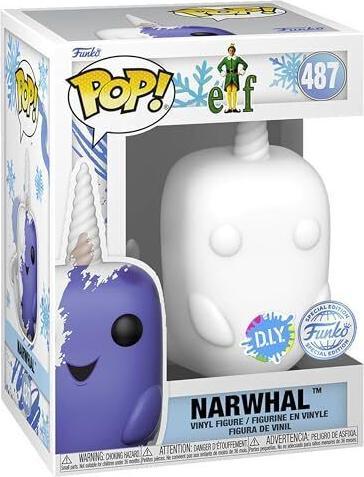 Actual product image Funko Pop! Disney: Elf - Narwhal (DIY) (White) - Special Edition