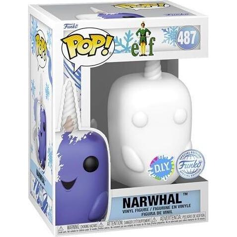 Thumbnail - Funko Pop! Disney: Elf - Narwhal (DIY) (White) - Special Edition