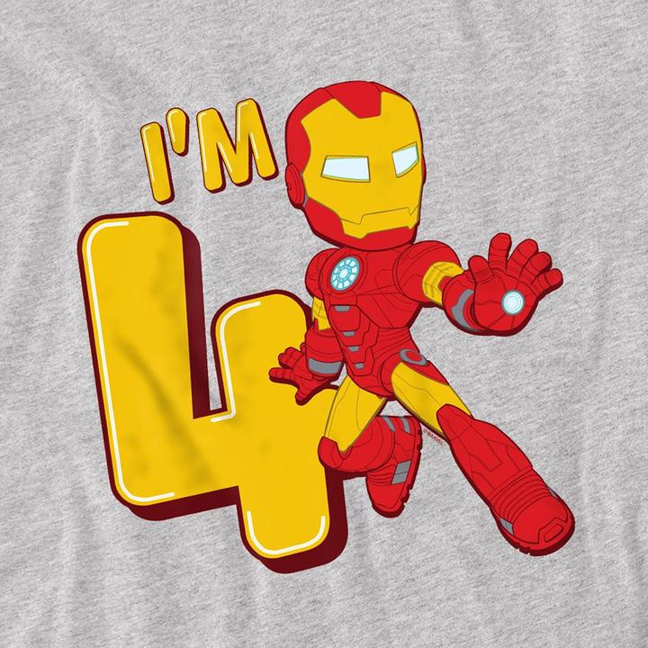 Produktbild Iron Man Sweatshirt 4. Geburtstag (116)
