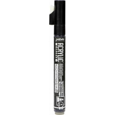 Thumbnail - Pebeo, Marker, Acrylic Marker Medium Keilspitze 4mm (Edles Schwarz, 4 mm)