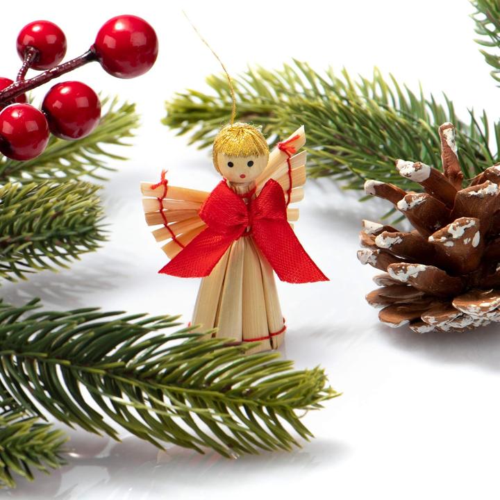 Produktbild Com-four Strohsterne Christbaumschmuck-Set (52x)