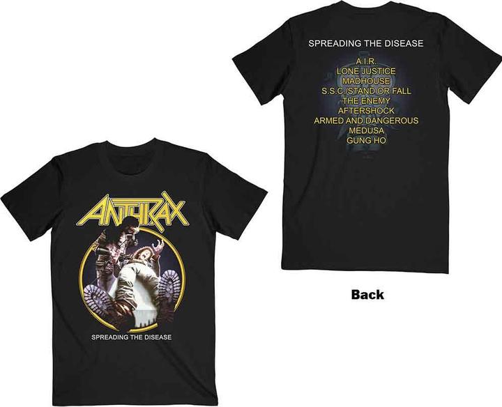 Produktbild Anthrax Spreading The Disease Track list (S)