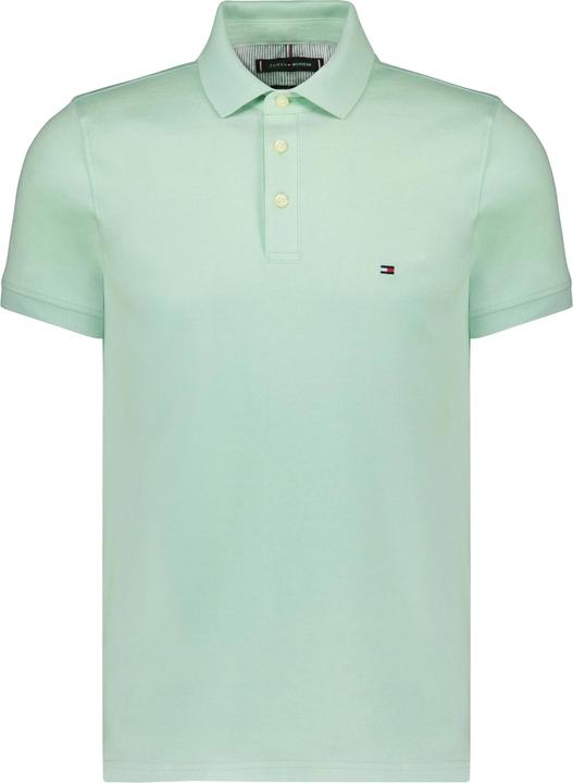 Produktbild Tommy Hilfiger Polo Shirt Mouline Slim Minty Essence/Ivory (48, S)