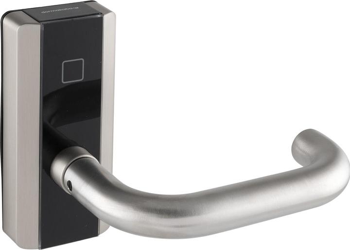 Produktbild Dormakaba Rosettenbeschlag evolo smart c-lever compact,SL1,U-Drücker, Edelstahl (Schlüsselkarte, Smartphone)