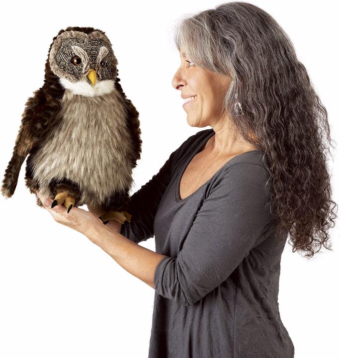 Produktbild Folkmanis Eule mit Huhu Effekt