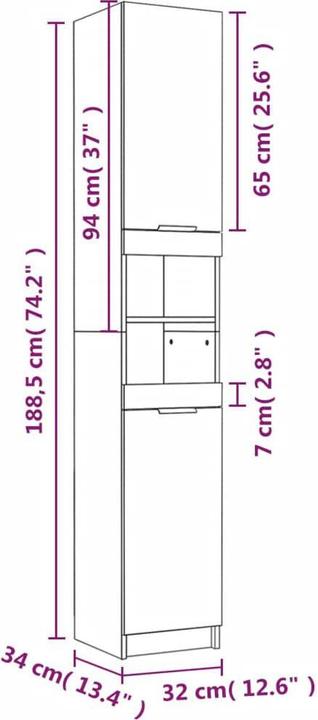 Immagine prodotto vidaXL Badezimmerschrank