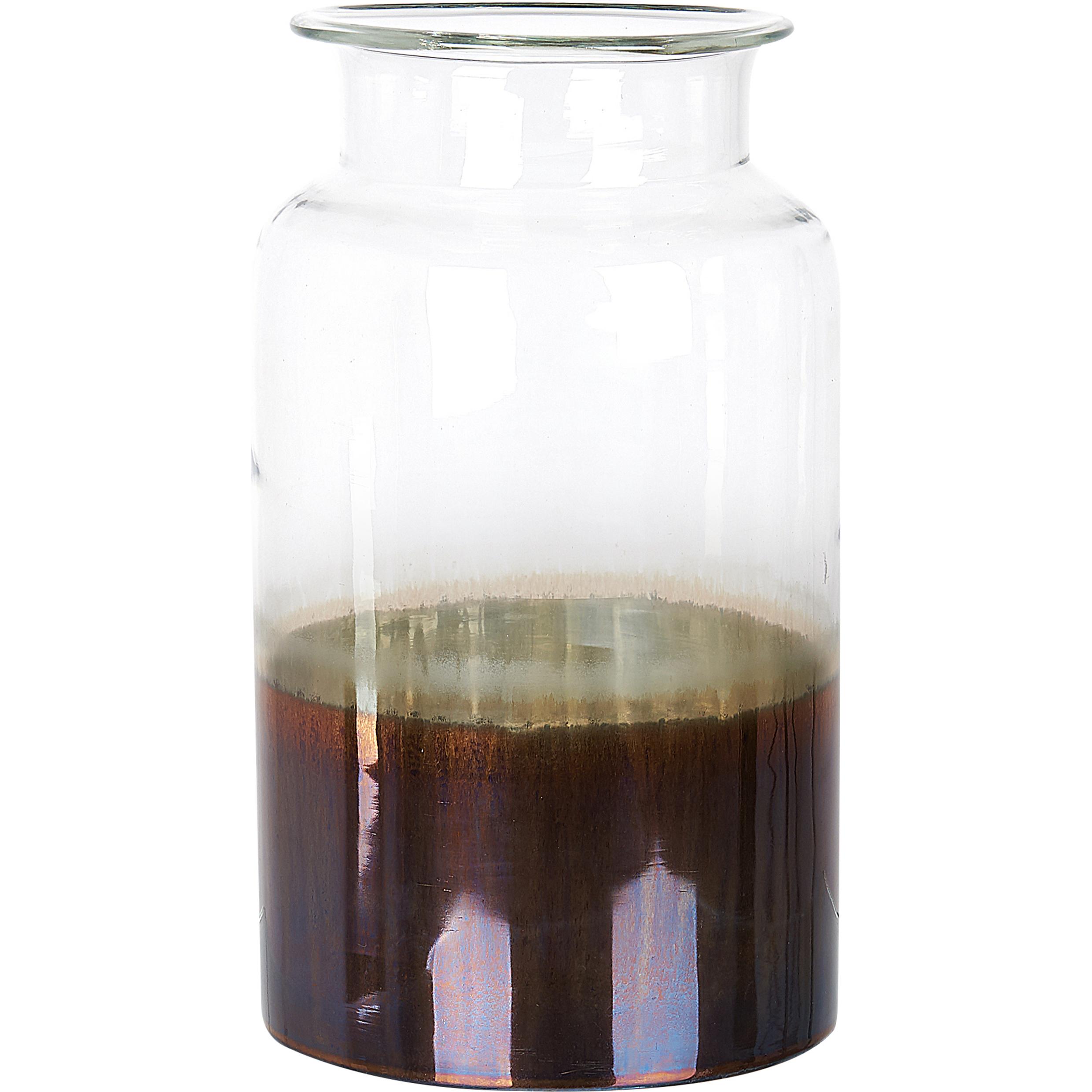 Beliani, Vase, Dekovase Glas schillernd mehrfarbig 30 cm BHATURE (1 x)