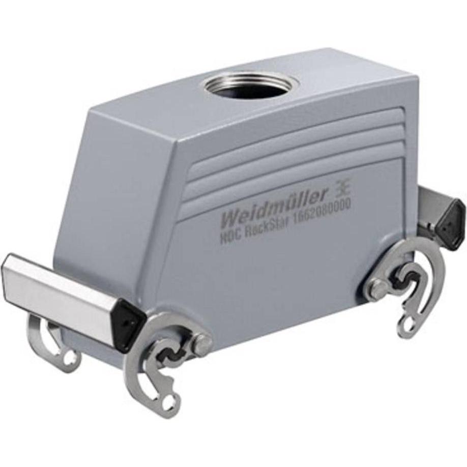 Weidmüller Alloggiamento del gommino staffa trasversale in alluminio IP66 1662080000, Cavo + Spina elettrica, Grigio