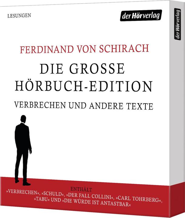 Produktbild Die grosse Hörbuch-Edition - Verbrechen und andere Texte (Matthias Brandt, Ferdinand Schirach, Christian Berkel, Ferdinand von Schirach, Burghart Klaussner, Deutsch)