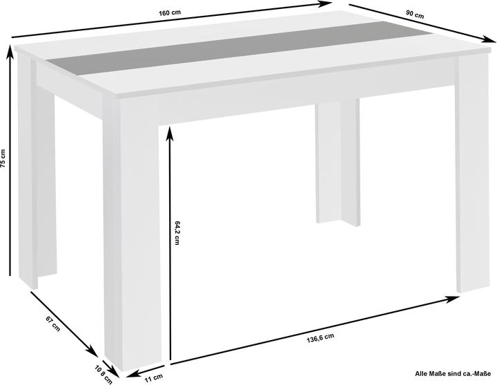 Produktbild Homexperts Nico (160 x 90 x 75 cm)