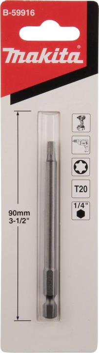 Actual product image Makita Embout long Torx T20 (T20)