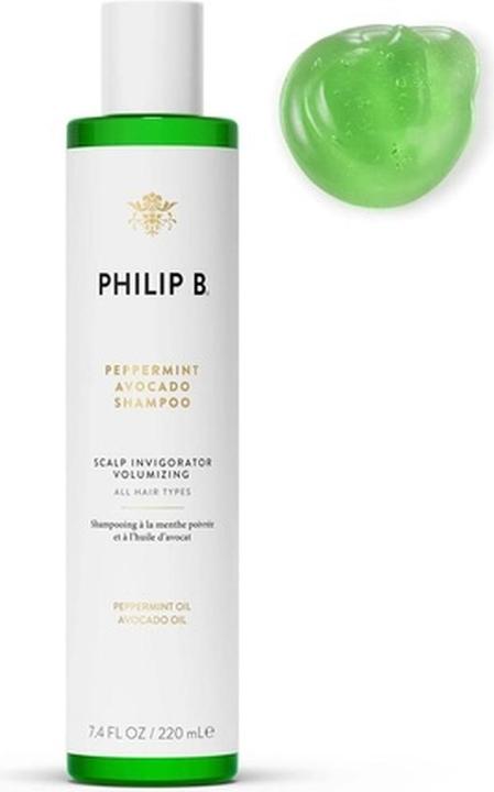 Actual product image Philip B. Peppermint & Avocado - Volumizing & Clarifying Shampoo (Liquid shampoo, 220 ml)