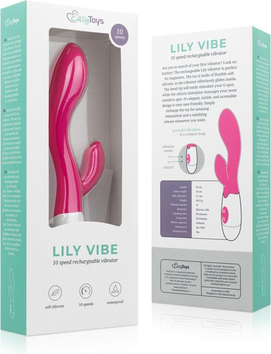 Actual product image Easytoys Lily Vibrator Wiederaufladbar Rosa