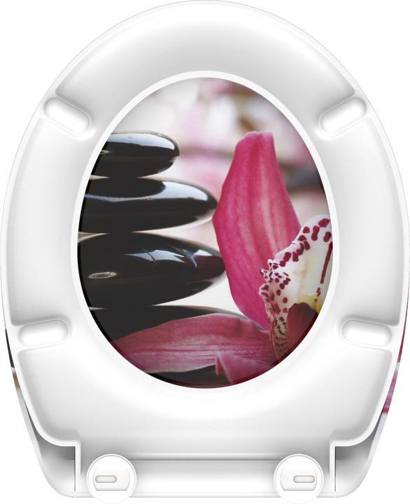 Produktbild Schütte WC Sitz Duroplast WC-Sitz WELLYNESS Absenkautomatik Schnellverschluss Quick Release 82376 Steine