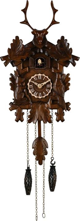 Actual product image William Widdop Qtz Cuckoo Clock - Stag