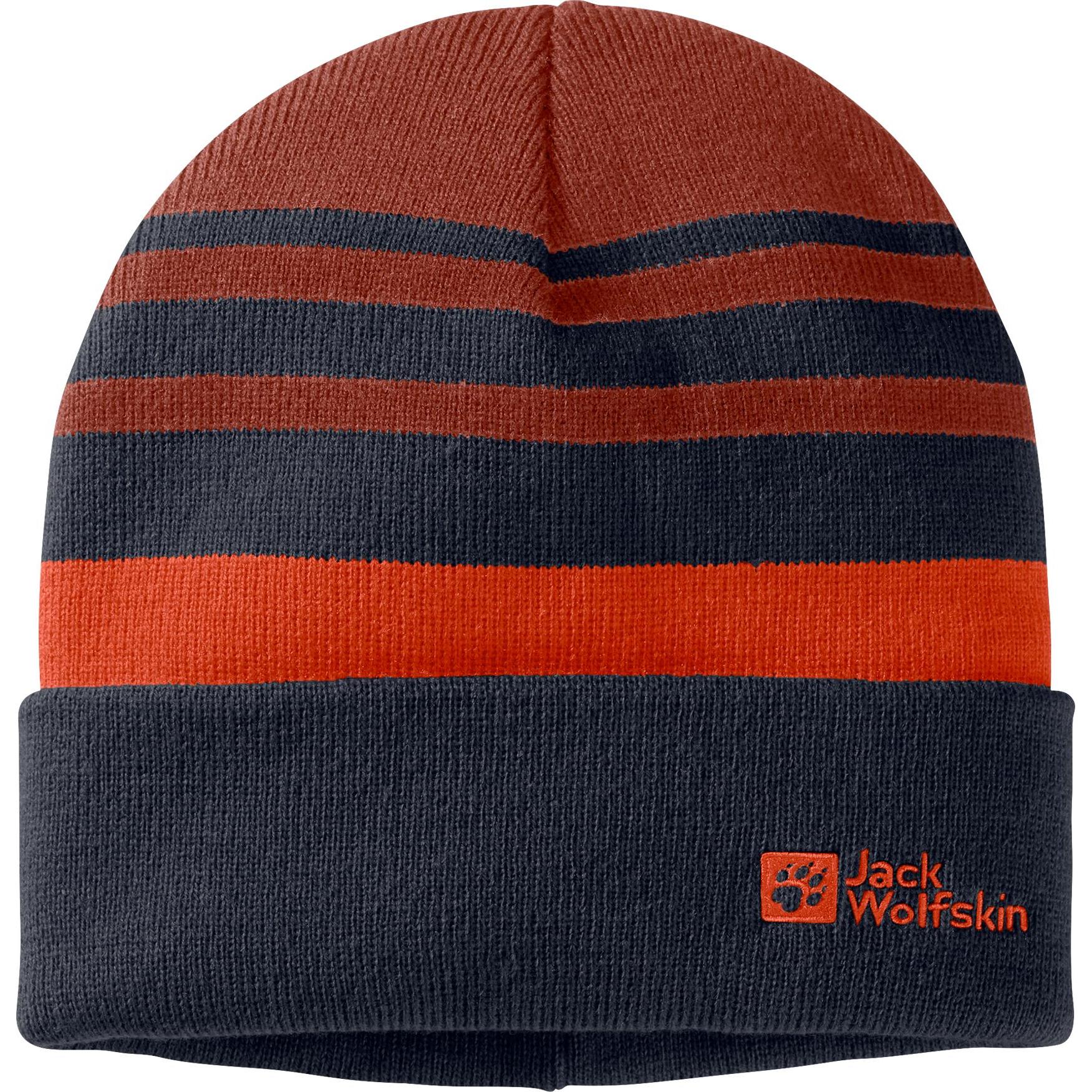 Jack Wolfskin, Jungen, Mütze, Kid's Stripynit Beanie, Blau, (S)
