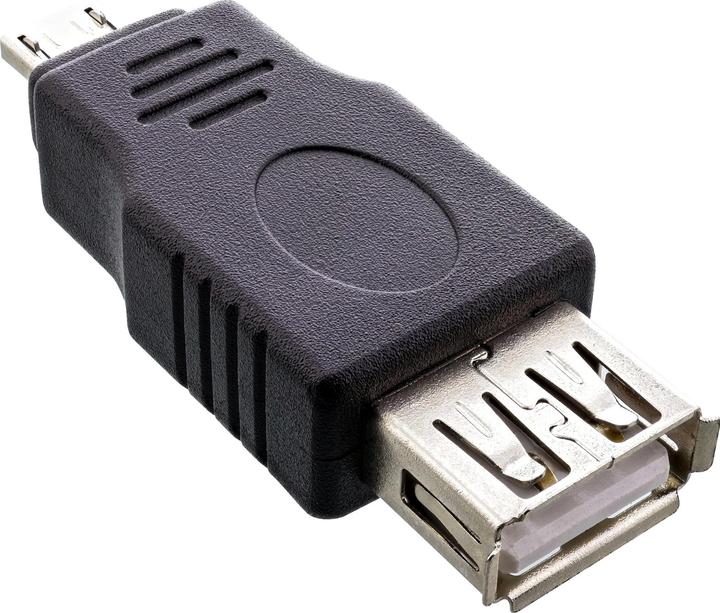 Produktbild InLine Micro-USB Adapter Micro-A Stecker an USB-A Buchse (USB 2.0, USB-A, 50 cm)
