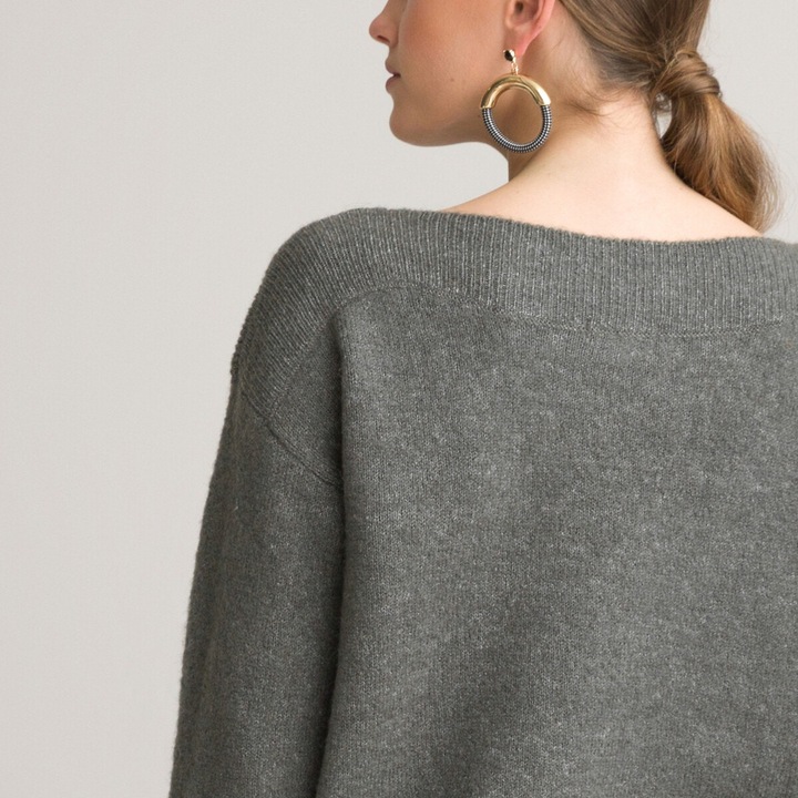 Produktbild La Redoute Collections Pullover aus meliertem Grobstrick (XXL)
